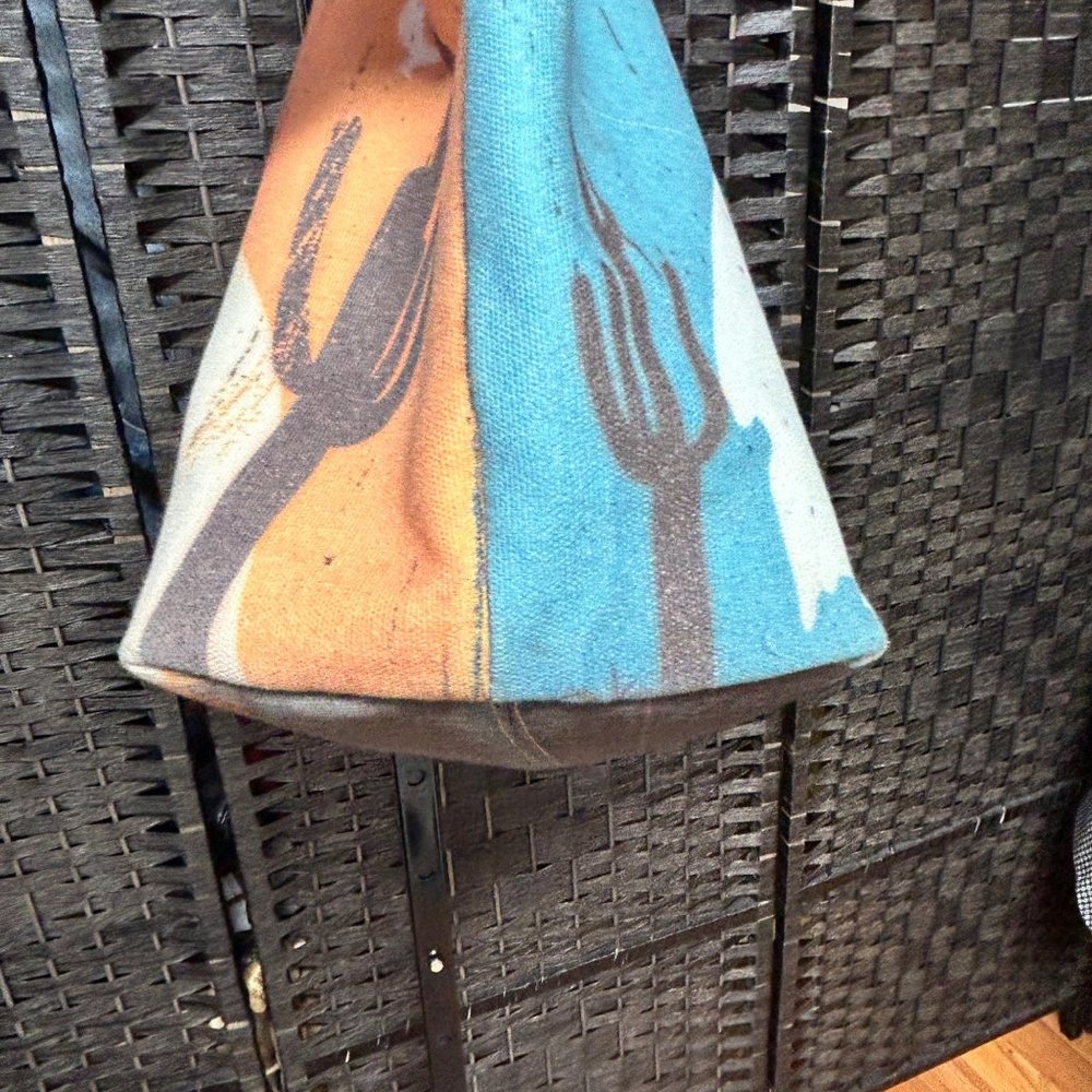 Montana West Cowboy Reversible Tote Bag Large Multicolor Leather Straps - Picture 10 of 14